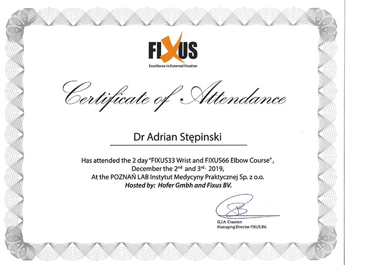 Certyfikat Flexus